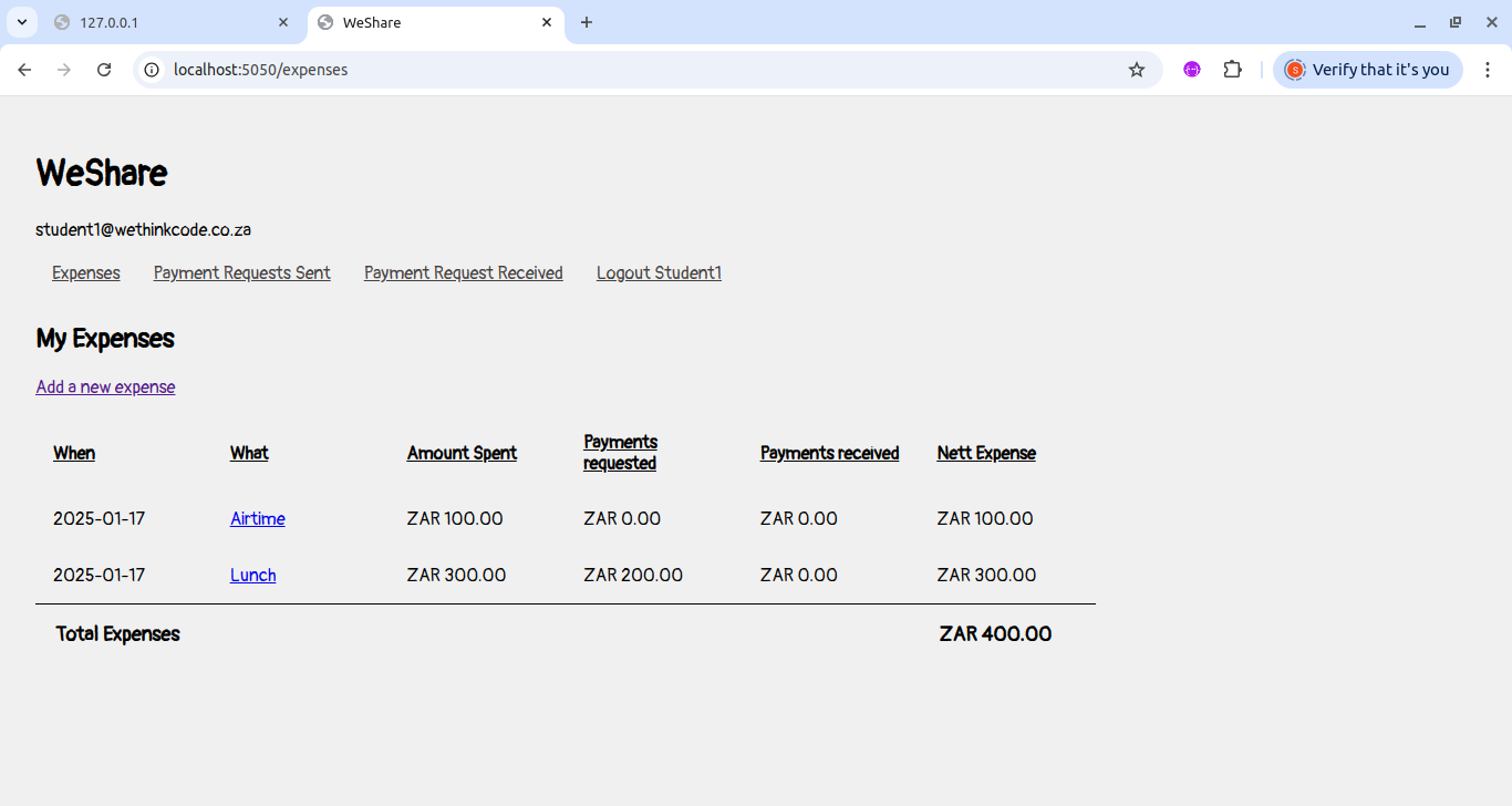 Frontend Screenshot 2